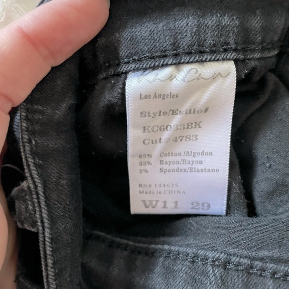 KanCan Black Denim Shorts - Picture 3 of 3